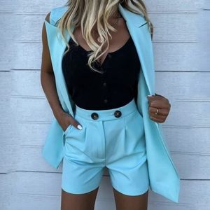 NWT Pastel Chic Office Blazer Short Set S: Small & Medium